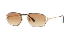 Cartier CT0468S 4 58 Men's Rimless Sunglasses image - 1