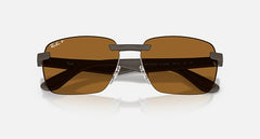 RAY-BAN 0RB4470CH 6124BB 59 Unisex Rimless Sunglasses-image 5