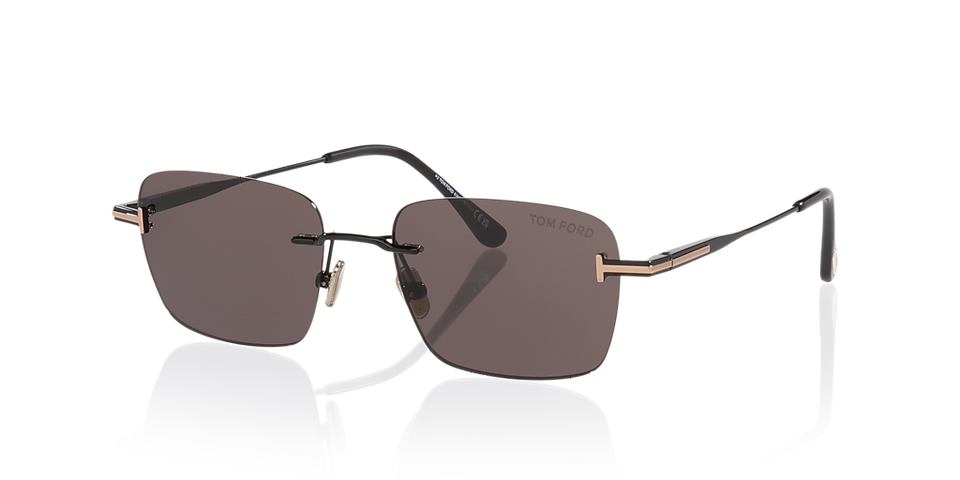 Tom Ford Jake-Style Rectangle Sunglasses