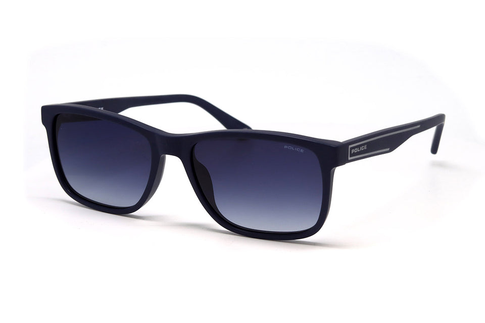POLICE SPLB40N 0C03 56 Men's Full Rim Sunglasses