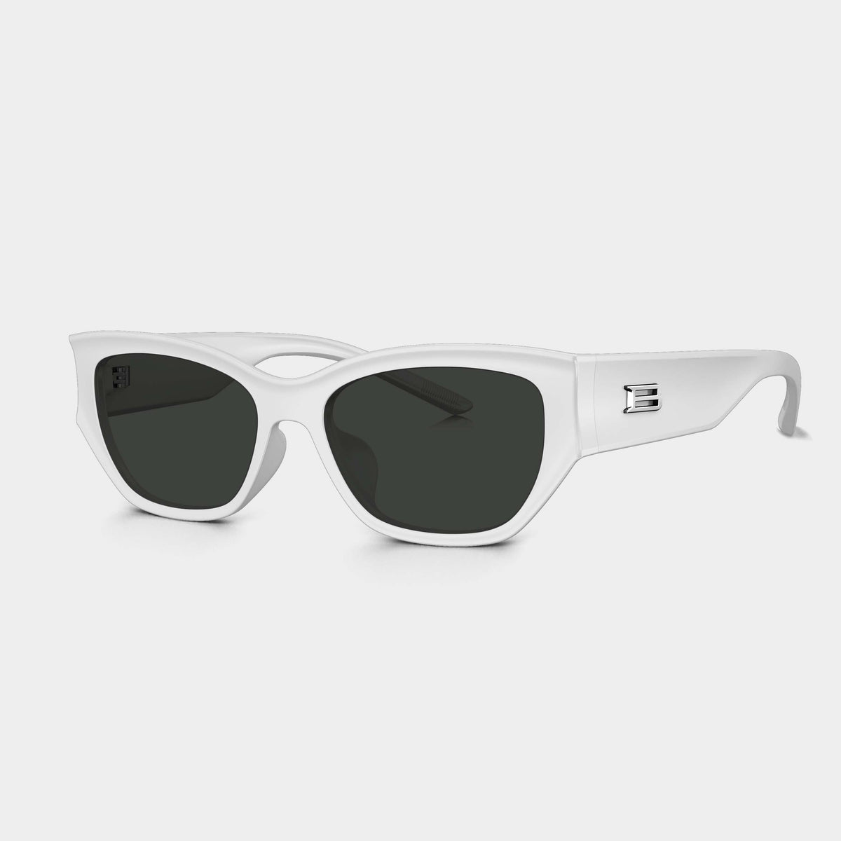 Bolon BX5008 C90 Women's White Rimless Acetate Sunglasses 55mm - Image 1