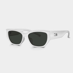 Bolon BX5008 C90 Women's White Rimless Acetate Sunglasses 55mm - Image 1
