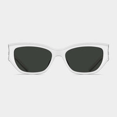 Bolon BX5008 C90 Women's White Rimless Acetate Sunglasses 55mm - Image 2