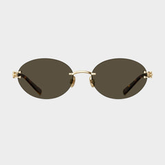 Bolon BX7008 A62 Women's Gold Rimless Titanium Sunglasses 56mm - Image 2