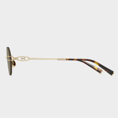 Bolon BX7008 A62 Women's Gold Rimless Titanium Sunglasses 56mm - Image 3