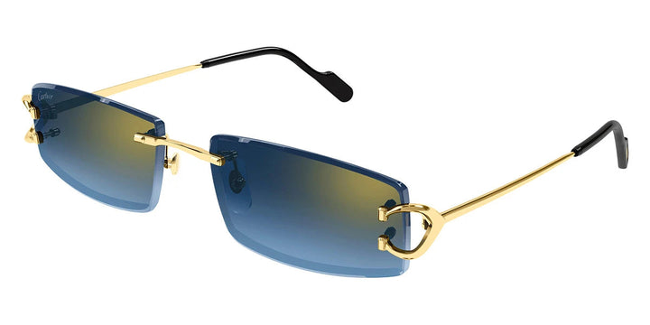 Cartier CT0465S 2 56 Men's Rimless Sunglasses image - 2