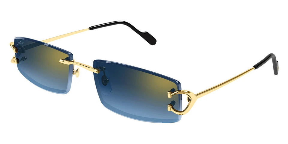 Cartier CT0465S 2 56 Men's Rimless Sunglasses