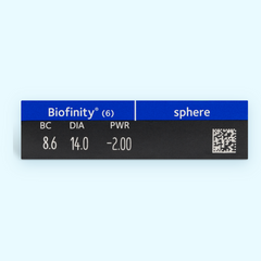 Coopervision Biofinity Monthly Pack of 6