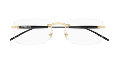 Montblanc MB0411O 001 55 Unisex Eyeglasses-image 2