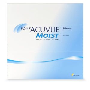 1-Day Acuvue Moist Contact Lenses - 90 Pack