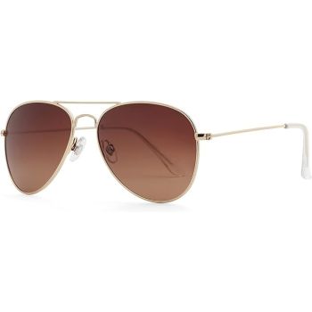 Fourmatic FM8427 Classic Brown Aviator Sunglasses for Men Women