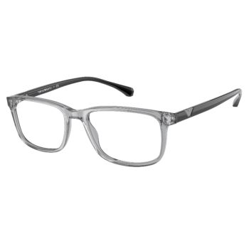 Emporio Armani Transparent Gray EA3098 Men's Eyeglasses Frame