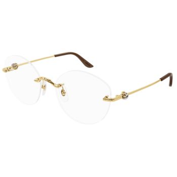 Cartier CT0376O Gold Rimless Eyewear