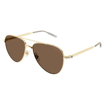 Mont Blanc Gold Sunglasses-MB0235S 003 57