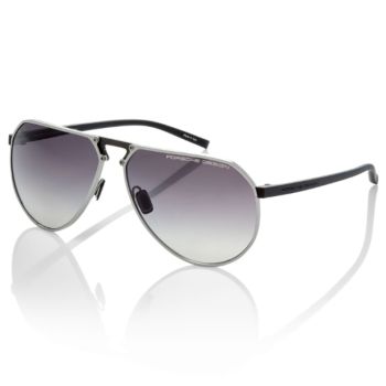 Porsche Design Pilot Black Sunglasses-P8938 B 64