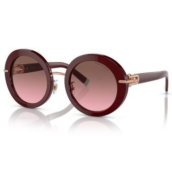 Tiffany Round Burgundy Sunglasses TF4201