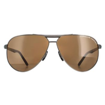 Porsche Design Gray Pilot Sunglasses